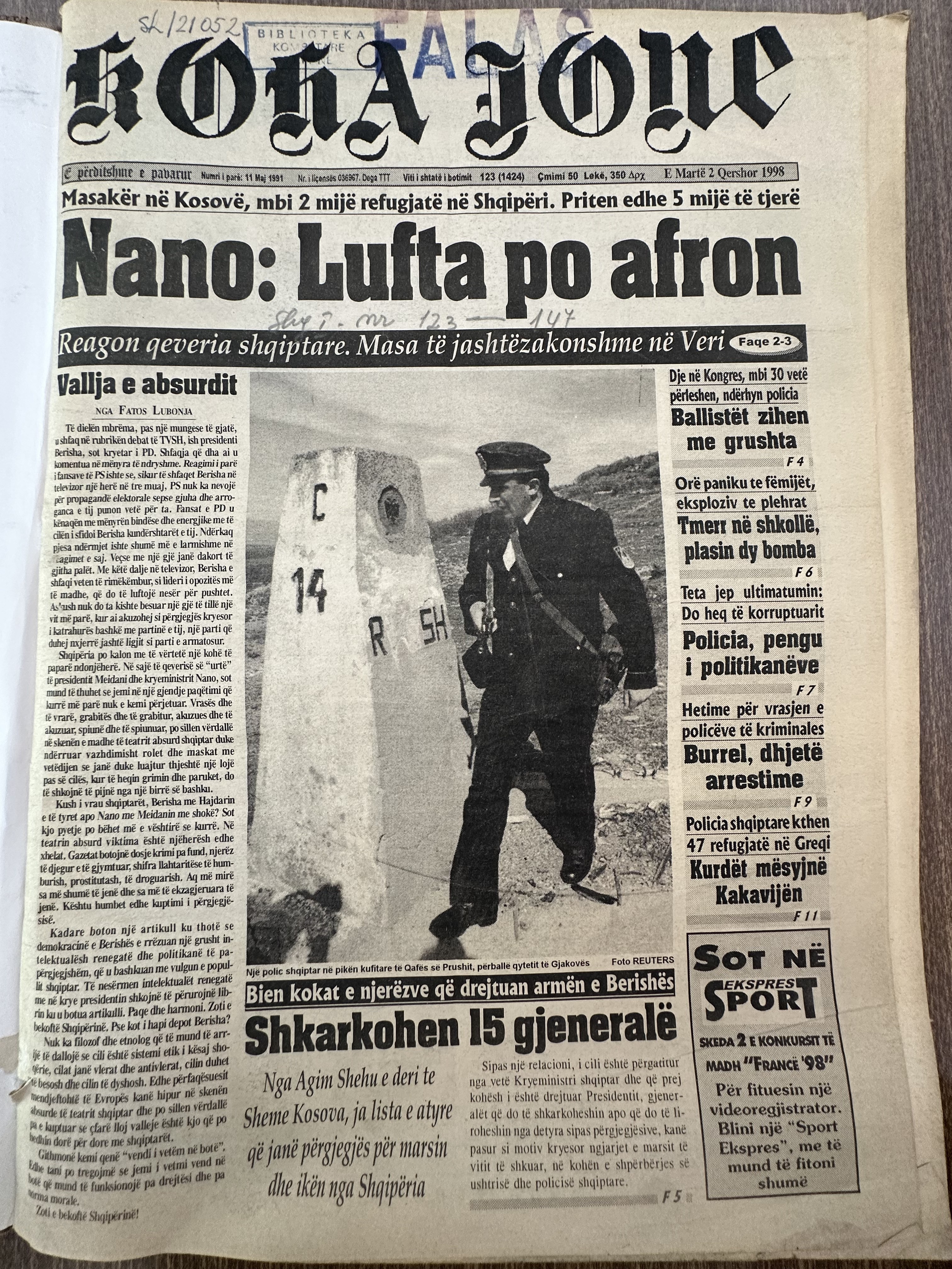 Koha Jonë 1998-03-02